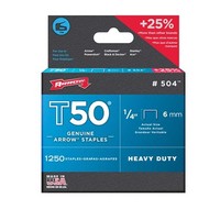 Arrow T50 Type 504 1/4" Inch Staples (1250 PACK)