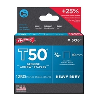 Arrow T50 Type 506 3/8 Inch Staples (1250 PACK)