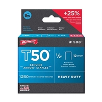 Arrow T50 Type 508 1/2in Inch Staples (1250 PACK)