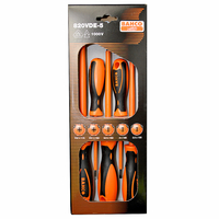 Bahco 820VDE-5 5 Piece Insulated Pozi and Slotted Screwdriver Set