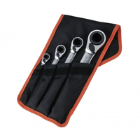 Bahco S4RM/4T Reversible Ratchet Spanners Set 4 Piece 8-27mm