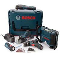 Bosch 108GSBGMLFIVE 10.8V 5 Piece Kit (3 x 2.0Ah Batteries)