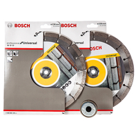 Bosch 230mm Diamond Blade Twinpack Plus SDS Click Nut