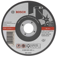 Bosch 2608602220 Rapido Long Life Inox Straight Cutting Disc 115mm