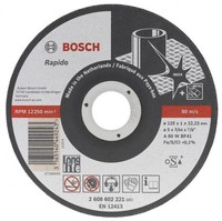 Bosch 2608602221 Rapido Long Life Inox Straight Cutting Disc 125mm