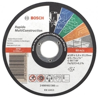 Bosch 2608602383 Multi Construction Rapido Straight Cutting Disc 125mm (1.6mm thick)