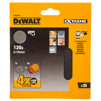 Dewalt DTM3105 125mm Random Orbit Mesh Sanding Discs 120 Grit (5 Pack)