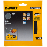 Dewalt DTM3123 150mm Random Orbit Mesh Sanding Discs 80 Grit (5 Pack)