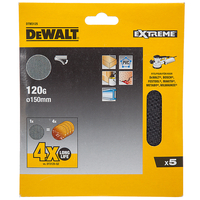 Dewalt DTM3125 150mm Random Orbit Mesh Sanding Discs 120 Grit (5 Pack)
