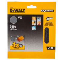 Dewalt DTM3137 150mm Random Orbit Mesh Sanding Discs 240 Grit (10 Pack)