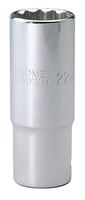 Draper 27091 (HT-MMB) Expert 22mm 1/2" Square Drive Hi-Torq 12 Point Deep Socket