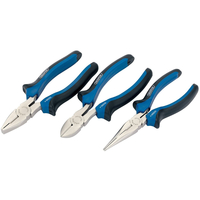 Draper 45864 (D50HDP3) 3 Piece Soft Grip Plier Set