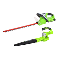 Greenworks GWTPHCB 24V Cordless Twinpack Hedgetrimmer-Blower (1 x 2.0Ah Battery)