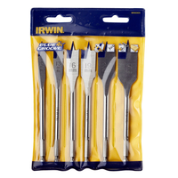 Irwin 10502826 6 Piece 4 X Blue Groove Flat Bit Set