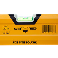 Johnson 1708-4800 48 Inch Magnetic Glo-View Heavy Duty Aluminum Box Level