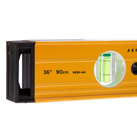 Johnson 9836-HH 36in Aluminum Box Beam Level with Hand Hole - 3 Vials