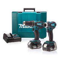 Makita DLX2012MX 18V Li-ion 2 Piece Cordless Kit (2 x 4Ah Batteries)