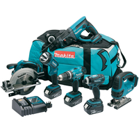 Makita DLX6017M 18V Cordless li-ion 6 Piece Kit (3 x 4Ah Batteries)