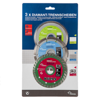 Medial Triplepack Set of Diamond Cutting Discs 110mm