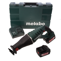 Metabo ASE18LTX Reciprocating Saw Cordless 18V Li-ion,  Charger (2 x 5.2Ah Batts)