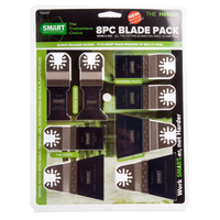 Smart H8MAK Multi Tool Blade Set of 8 with Quick Release Fitment