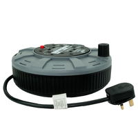SMJ CT1013 10 Metre 13 Amp 4 Socket Cable Reel with Thermal Cut Out 240v