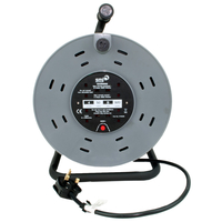 SMJ CTH5013 50 Metre 13 Amp 4 socket Heavy Duty Cable Reel with Thermal 240V