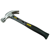 Stanley 1-51-529 Fibreglass Curved Claw Hammer 450g 16oz