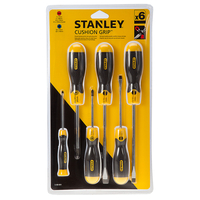 Stanley 5-98-001 Cushion Grip Screwdriver Set of 6