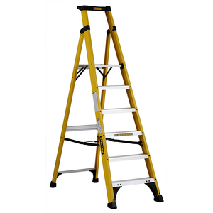 Stanley SXL3141-06E Fibreglass Platform Stepladder - 6 Tread