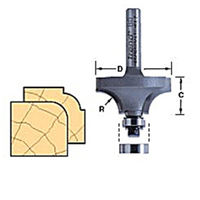 Trend 46/130X1/2TC TCT Bearing Guided Ovolo & Round Over 6.3mm Radi