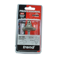 Trend 46/150X1/4TC Bearing Guided Ovolo Cutter 12.7mm Radius (Shank Diameter 1/4