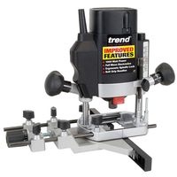 Trend Router T5EK/MK2 1000w 1/4" Variable Speed Router 240V with Safety Switch