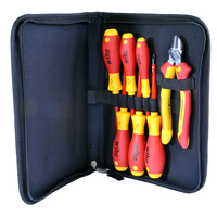 Wiha 38020 slimFix VDE Screwdriver 7 Piece Wallet Set With Side Cutters