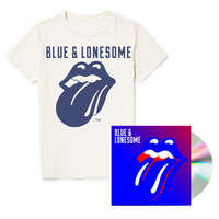 The Rolling Stones Blue and Lonesome T-Shirt + CD