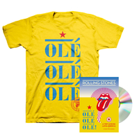 The Rolling Stones OLÉ OLÉ OLÉ! A Trip Across Latin America DVD and T-Shirt Bundle