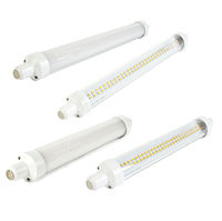 S15 LED Fluorescent Tube Clear or Opal Cover,  221mm or 284mm