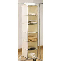 Six Shelf Hanging Wardrobe Organiser