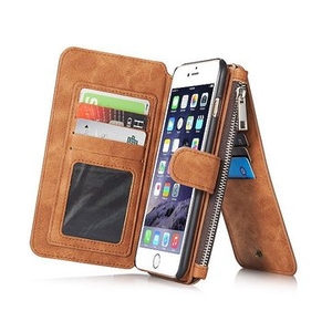 Caseme Vintage Leather Zipper Wallet Case Detachable Phone Case For iPhone 6/6s Plus 5.5 Inch