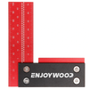 ENJOYWOOD 100mm/4Inch Aluminum Alloy Woodworking Ruler Precision Square Right Angle Ruler Guaranteed T Speed Measurement