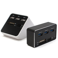 External USB 2.0/3.0 All-in-1 USB Hub MS/SD/M2/TF High Speed Card Reader