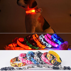 M Pet Dog LED Collar Nylon Safety Light-up Flashing Collar