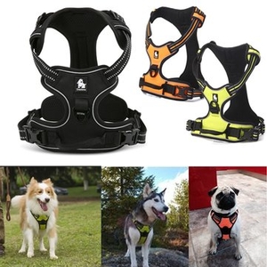 M Size Dog Pet Adjustable Harness Collar Hand Strap Reflective Vest Collar Safety Outdoor