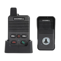 Wireless Intercom Doorbell System Long Range Two-Way Communication Rechargeable Battery Adjustable Volume Weather Resist