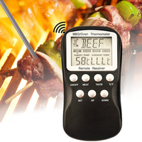 Wireless Remote Control BBQ Meat Thermometer Barbecue Kitchen Digital Food Thermometers