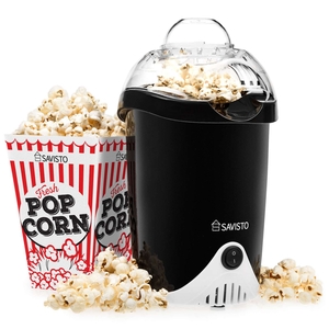 Savisto Vintage Style Popcorn Maker In Black