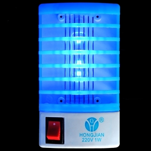 Environmentally 220V 1W 4-LED Night Light with Mosquito Killer