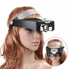 Headband 10X Magnifier Head Magnifying Glass Lens Loupe with LED Light