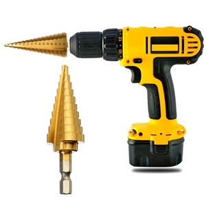 HSS 4-22mm Hex Titanium Steel Step Drill Bit Hole Cutter Wood Drilling