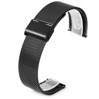Magnetic Closure Clasp Mesh Loop Amazfit Stainless Steel Metal Replacement Band